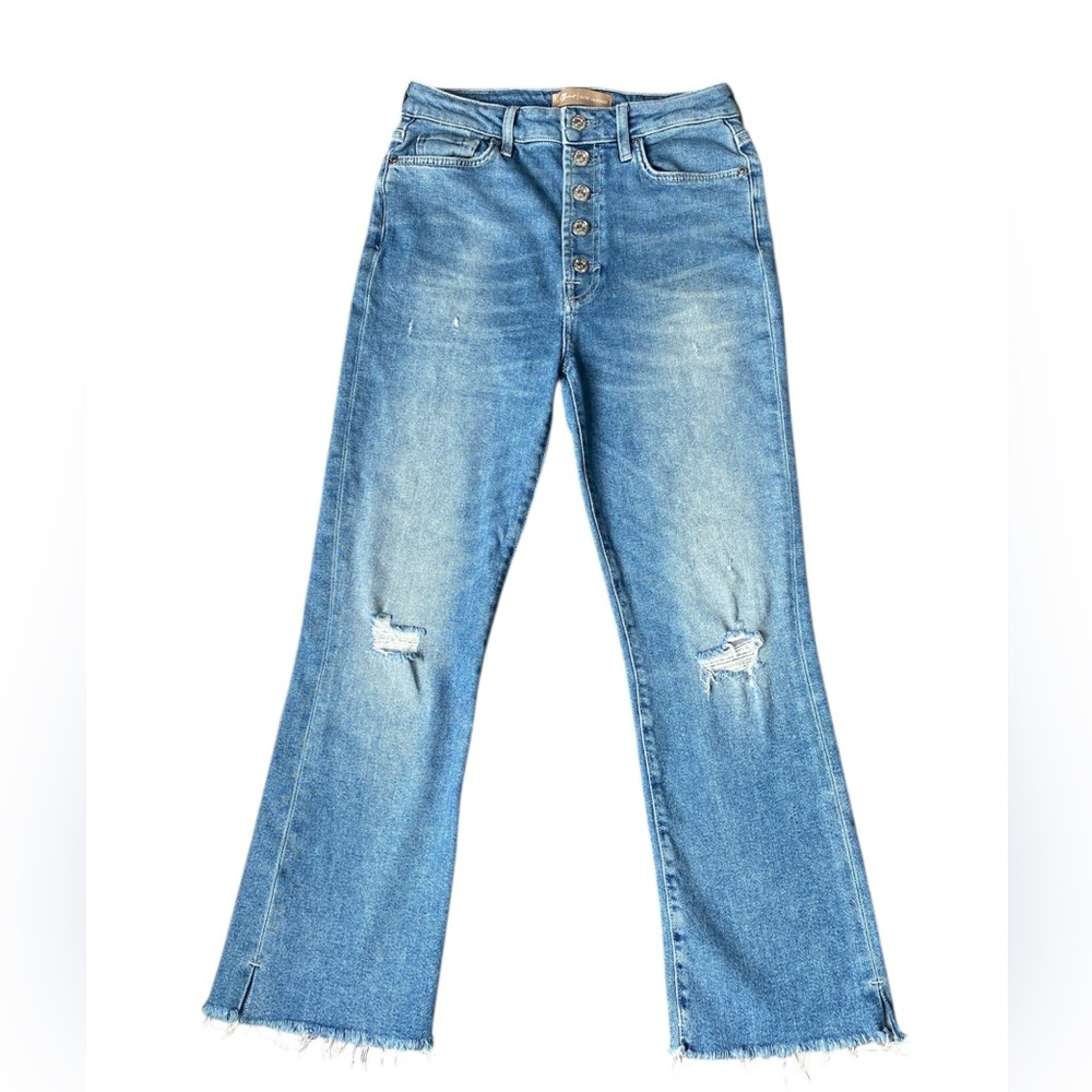 7 For All Mankind Women's Vintage Ultra High Rise Slim Kick Jeans Size 27 - Picture 9 of 15